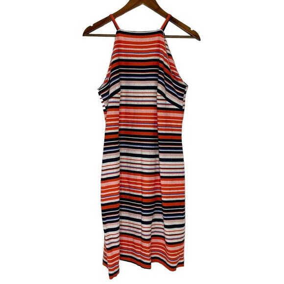Tommy Hilfiger Multicolor Striped Linen Blend Tank Dress Size 8 Women’s - Picture 1 of 12